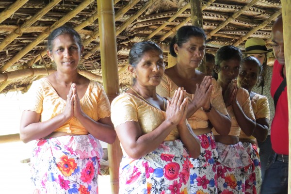 Un repas avec une famille de Dambulla